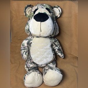 Money Print Teddy Bear Plush
